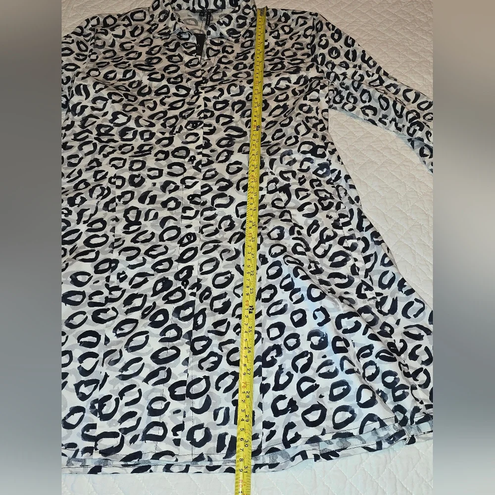 NIC+ZOE NWT Shirt Jacket Dress Women's Size Medium - Picture 4 of 11